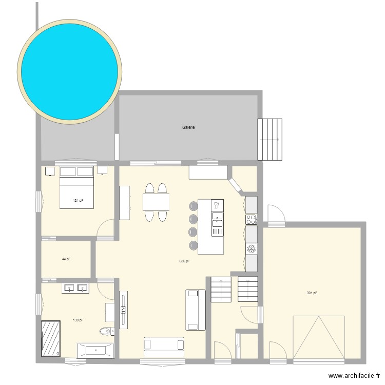 Phany sous sol. Plan de 0 pièce et 0 m2