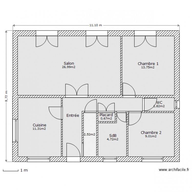 Cornouaille-RdC. Plan de 0 pièce et 0 m2