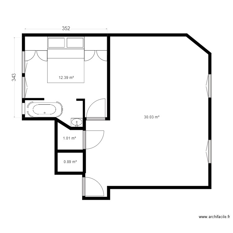 commerce projet. Plan de 0 pièce et 0 m2