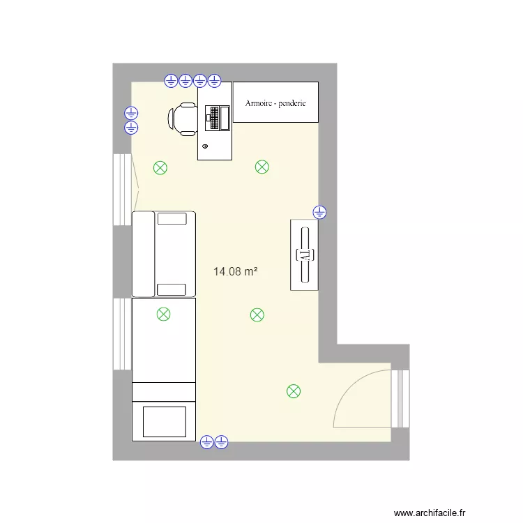 Ma Chambre . Plan de 