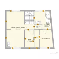 Duplex &eacute;tage placo