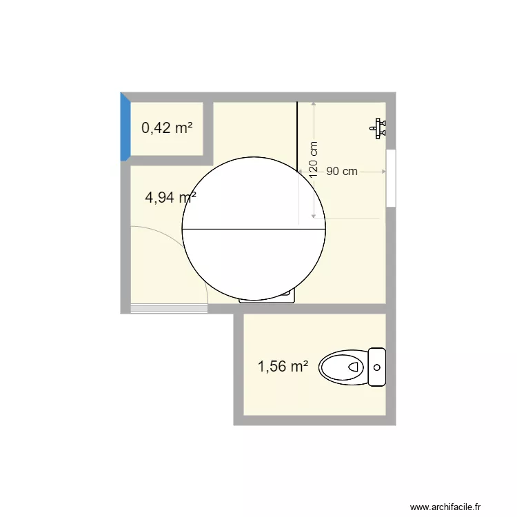 Baldinot projet. Plan de 