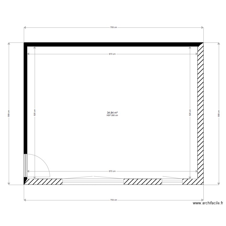 PLAN DE BASE SUITE PARENTALE . Plan de 0 pièce et 0 m2