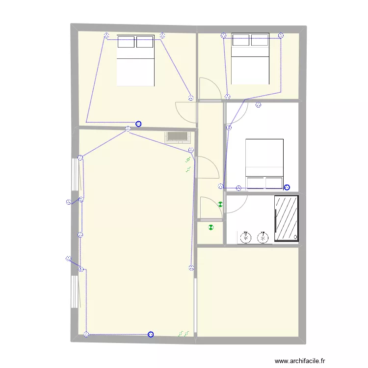 villa arnaud. Plan de 