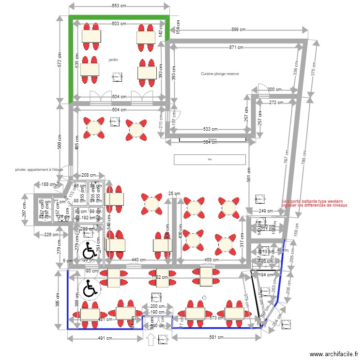 BELLE EPOQUE . Plan de 8 pièces et 206 m2