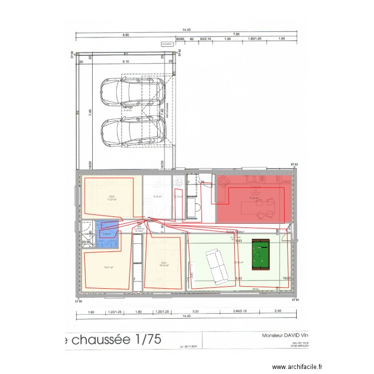 plancher chauffant. Plan de 0 pièce et 0 m2