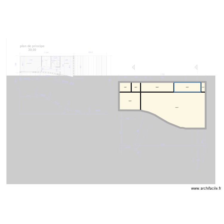 bayonne. Plan de 7 pièces et 119 m2