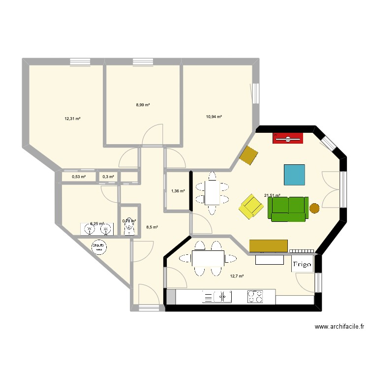 YVES. Plan de 0 pièce et 0 m2