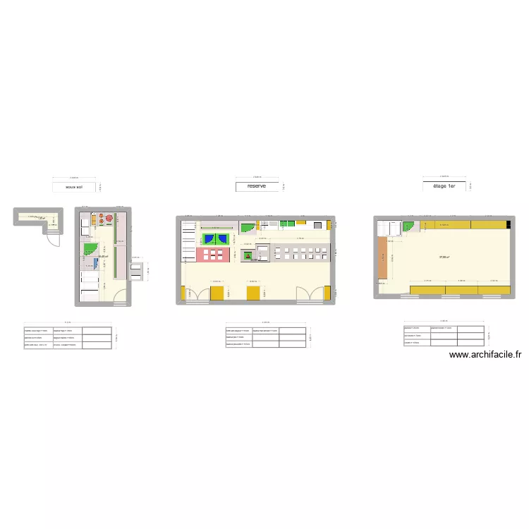 75009 sous sol. Plan de 