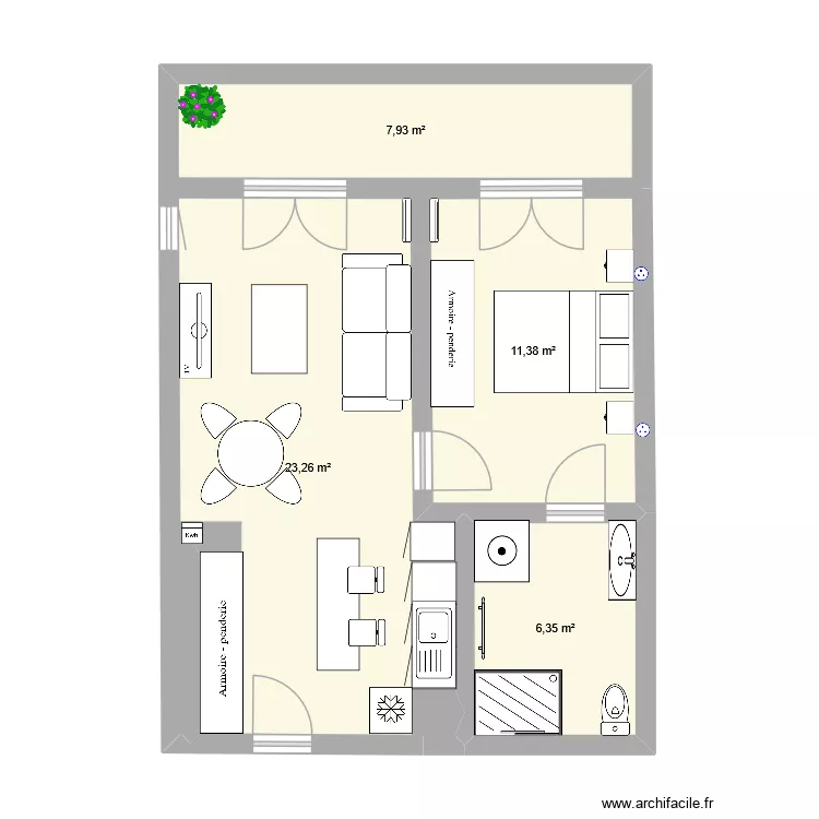 Appartement Alfortville. Plan de 4  et 49 m²