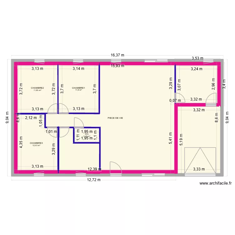 plan final. Plan de 5 Pièces et 171 m² plan final. Plan de 5 Pièces et 171 m²