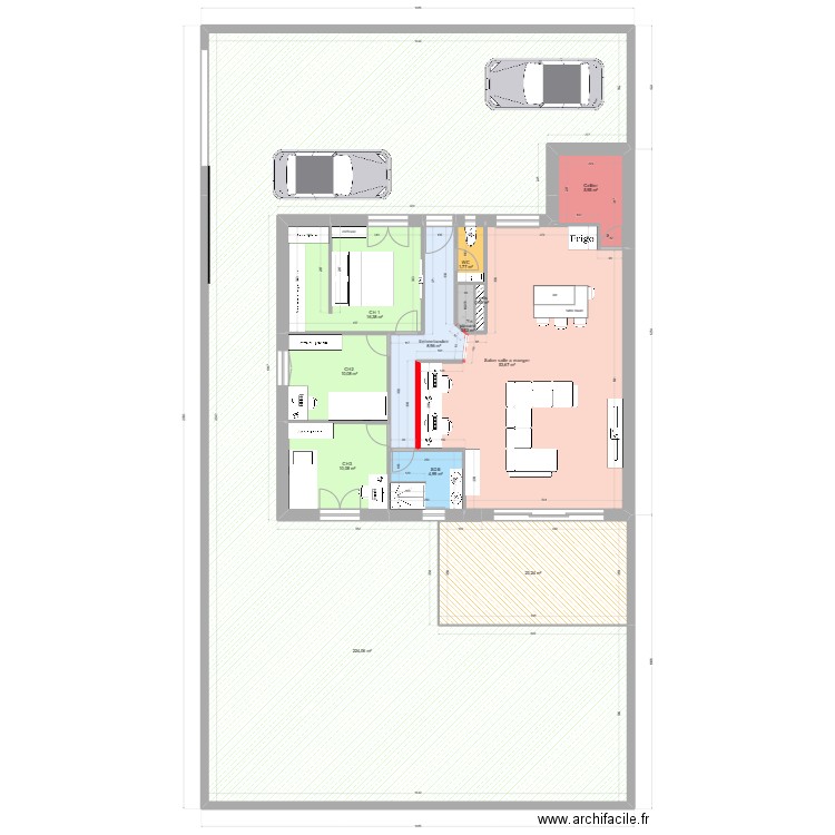 maison 2. Plan de 12 pièces et 361 m2