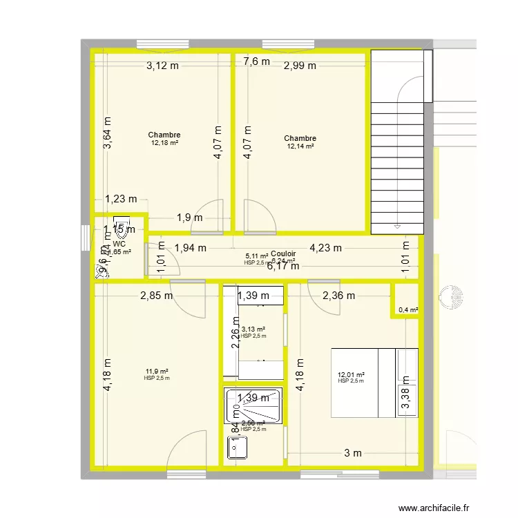 PLAN SERRIERE. Plan de 