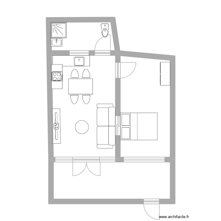 st martin. Plan de 0 pièce et 0 m2