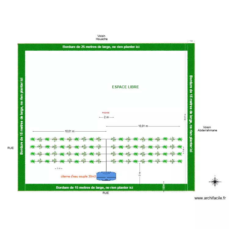 Tilmine - Plan urgence. Plan de 