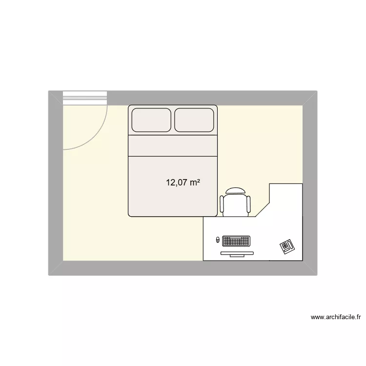 mon appart. Plan de 1 Pièce et 12 m² mon appart. Plan de 1 Pièce et 12 m²