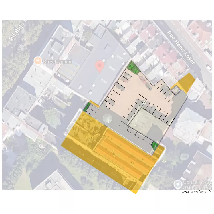PKG BIGO DANEL. Plan de 4  et 1560 m²