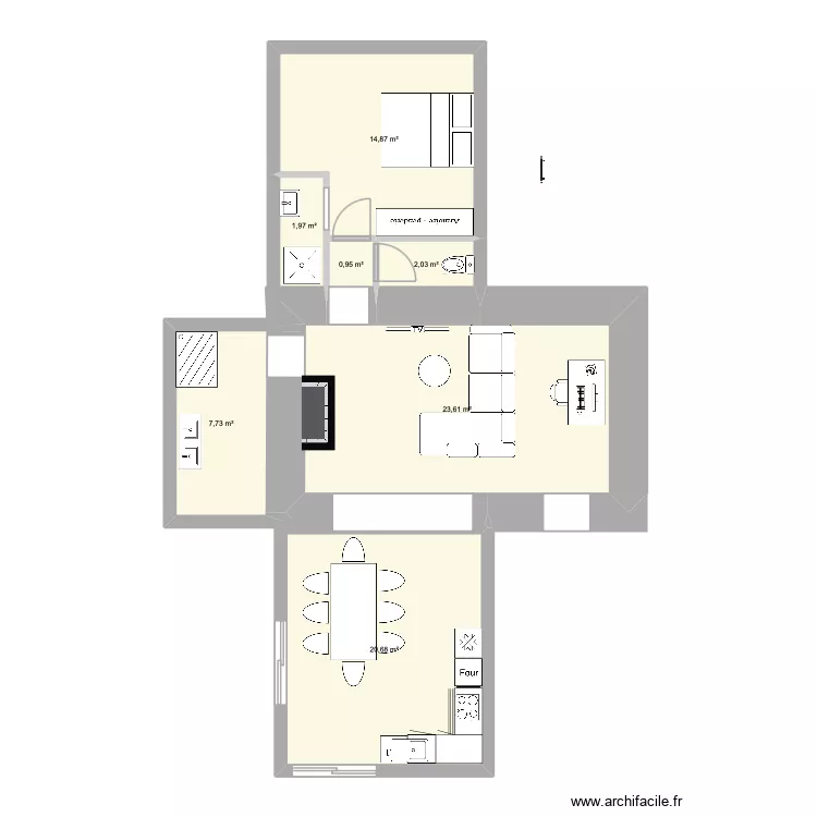 extension. Plan de 7 et 72 m² extension. Plan de 7 et 72 m²