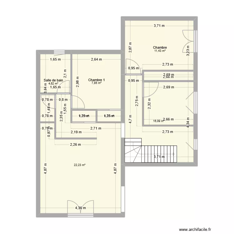 VALRAS 3. Plan de 7 et 64 m² VALRAS 3. Plan de 7 et 64 m²