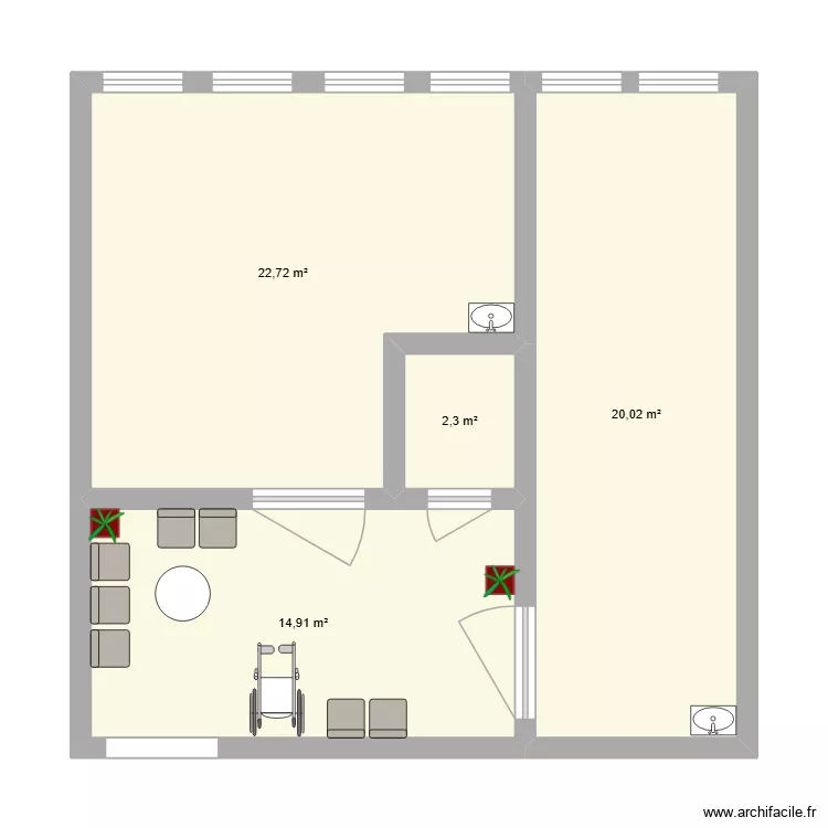 Cabinet +1Pro. Plan de 4 et 60 m² Cabinet +1Pro. Plan de 4 et 60 m²