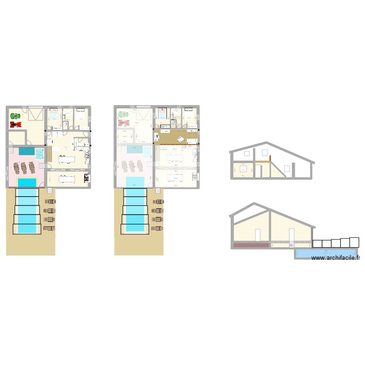 PLAN COUCOURON BIS. Plan de 28 pièces et 420 m2