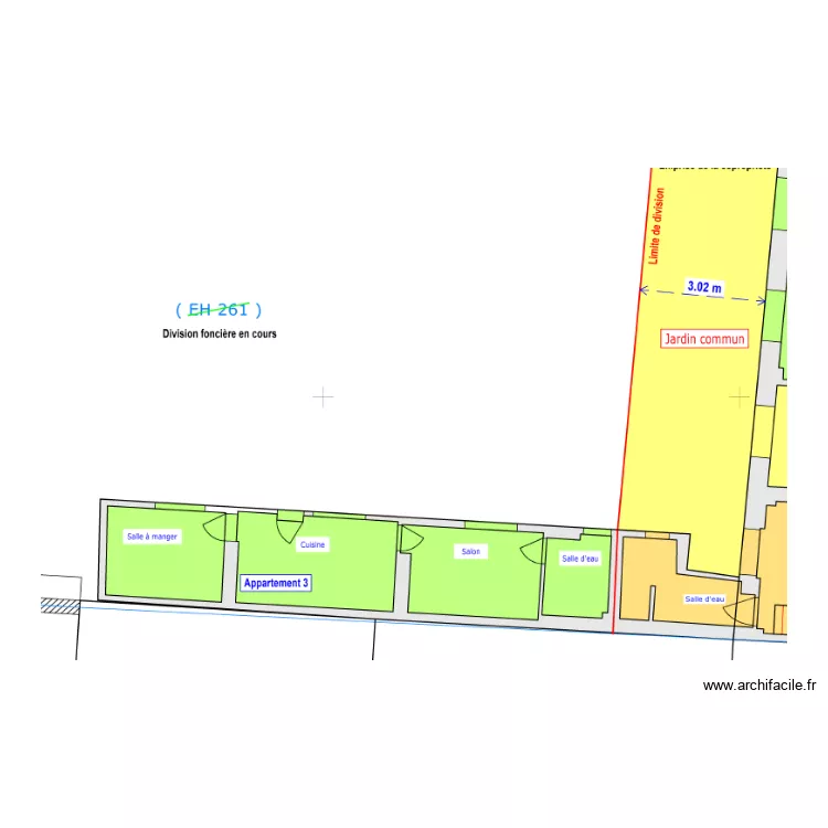 Studio. Plan de 