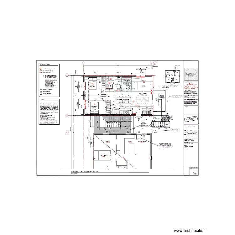 plan &eacute;lectrique RDC. Plan de 