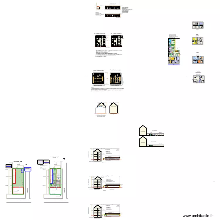 Malesherbes partage architecte. Plan de 295  et 3246 m²