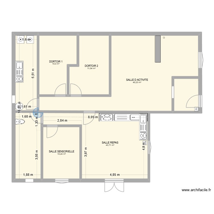 CRECHE MERICOURT. Plan de 0 pièce et 0 m2