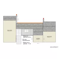 facade nord avec extension sur&eacute;lev&eacute;e