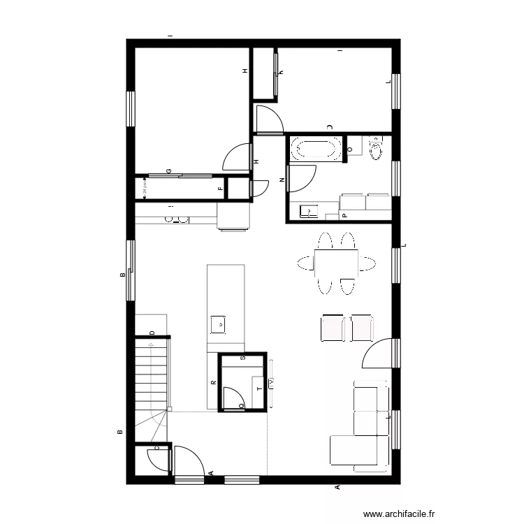 lavigueur rdch. Plan de 