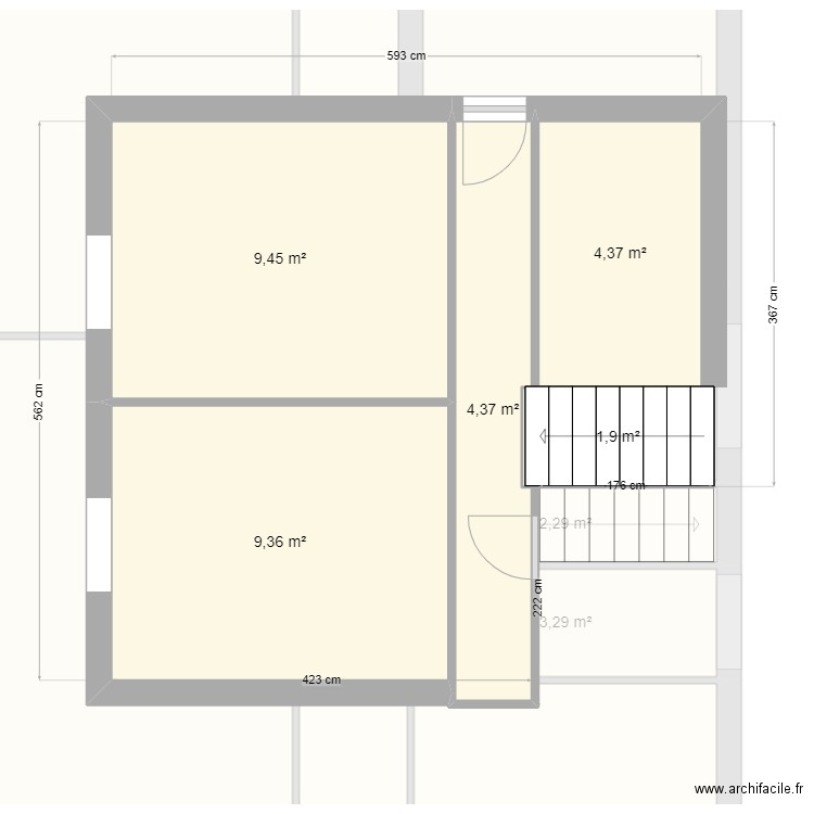 marchal. Plan de 15 pièces et 123 m2