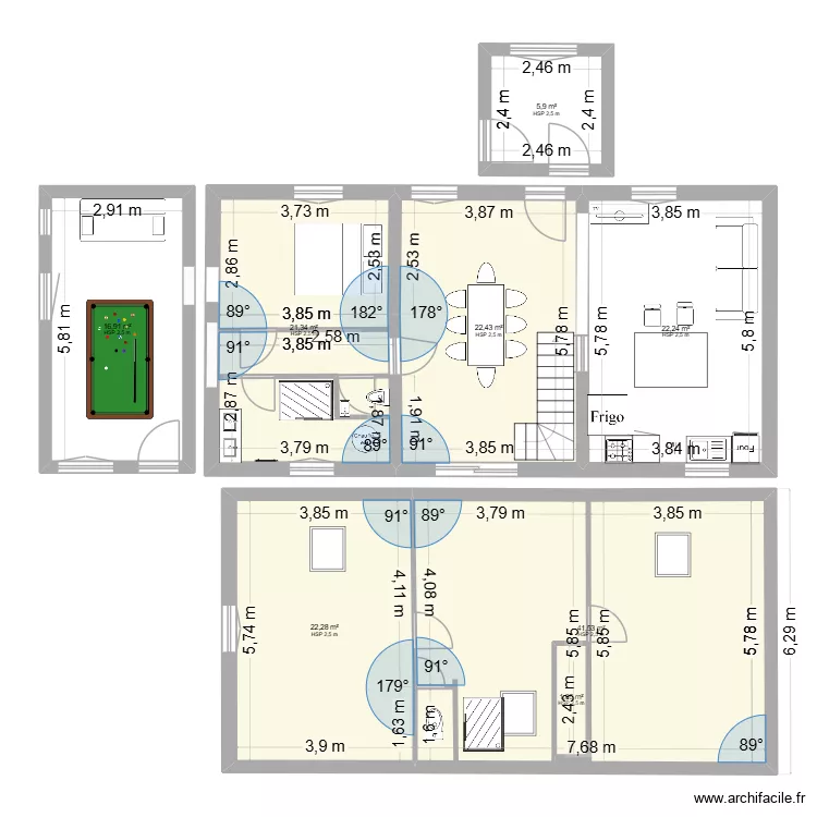 Laucourt 2. Plan de 8 et 157 m² Laucourt 2. Plan de 8 et 157 m²