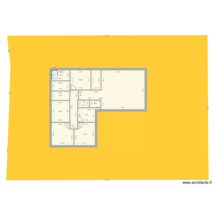 HAUT DE BOUTENAC 2. Plan de 8 Pièces et 126 m²