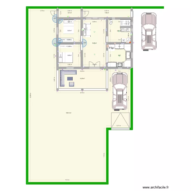 CABANE BRAS PANON 2. Plan de 8 et 79 m² CABANE BRAS PANON 2. Plan de 8 et 79 m²