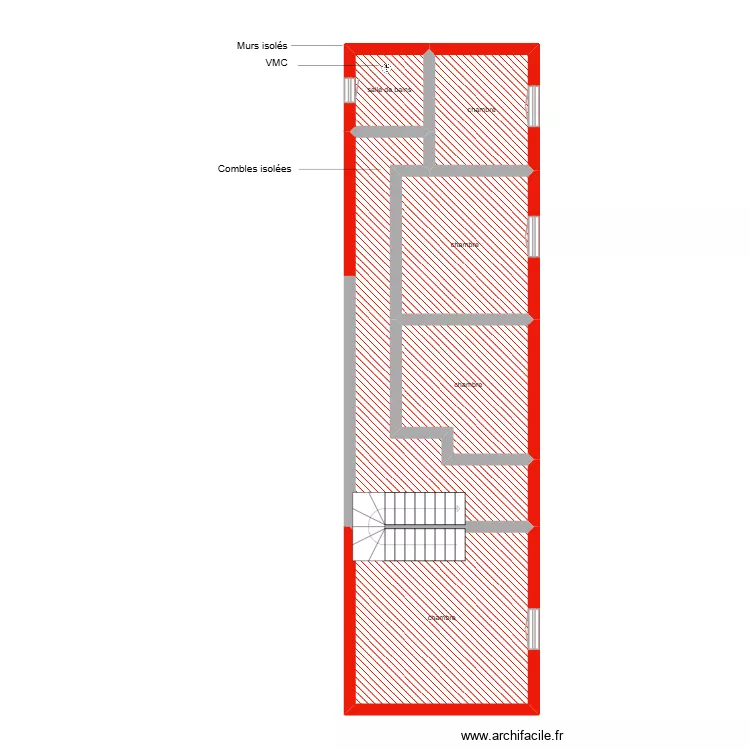 Desfroux anaîs étage étape 1 et 2. Plan de 6 et 64 m² Desfroux anaîs étage étape 1 et 2. Plan de 6 et 64 m²