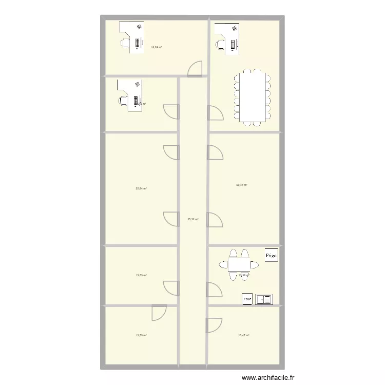 Bureau Sophia. Plan de 