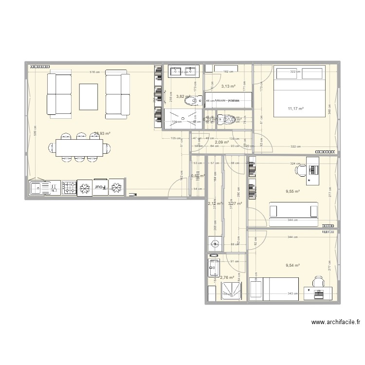 VINCECIL V0. Plan de 0 pièce et 0 m2