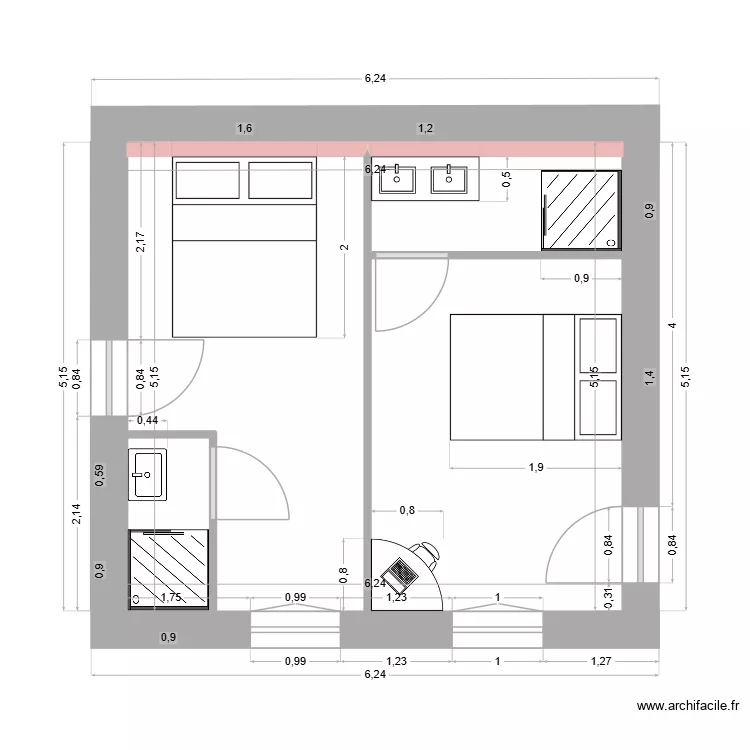 Chambre-02 Avril V2. Plan de 