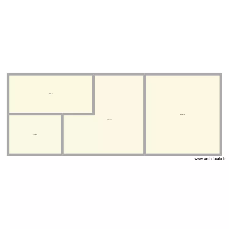 MAISON. Plan de 4  et 248 m²