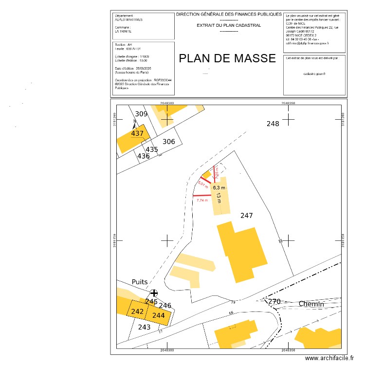 Plan de Masse Juin 25. Plan de 0 pièce et 0 m2