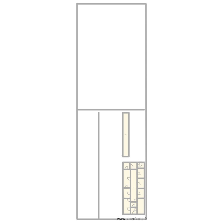 LABORATOIRE. Plan de 2 pièces et 101 m2