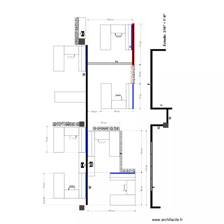 bertrand bureau Colo. Plan de 