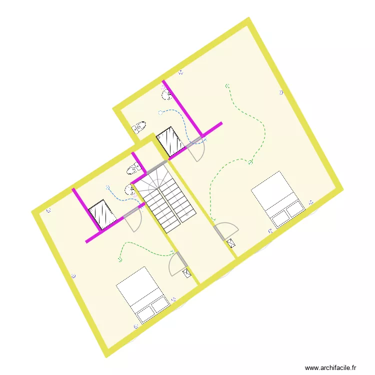 Batiment de logement fay aux loges. Plan de 16 et 325 m² Batiment de logement fay aux loges. Plan de 16 et 325 m²