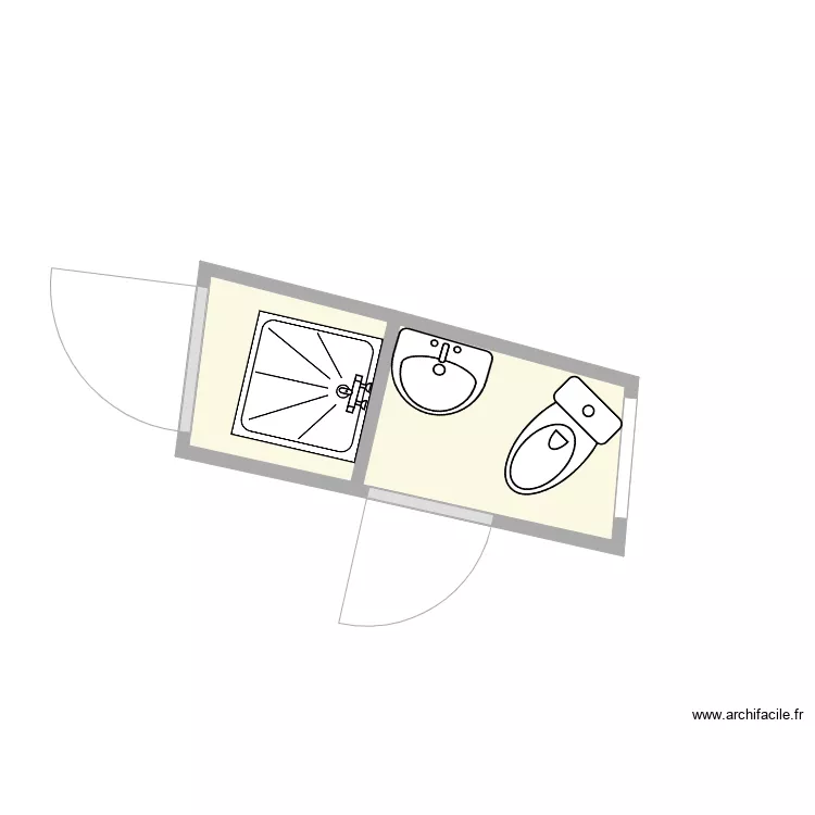 Riou avant travaux. Plan de 