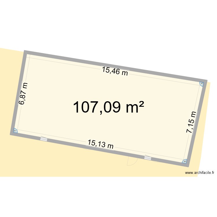 CADASTRE. Plan de 2 pièces et 214 m2