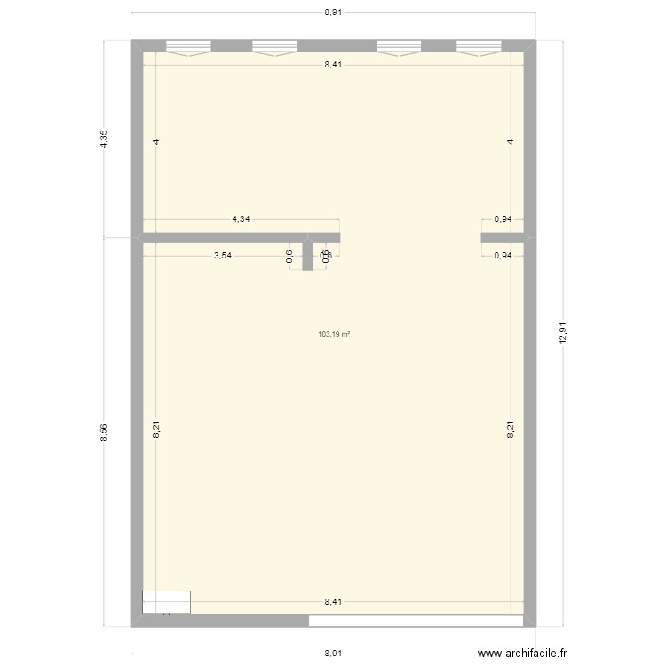 Zone Chariot. Plan de 0 pièce et 0 m2