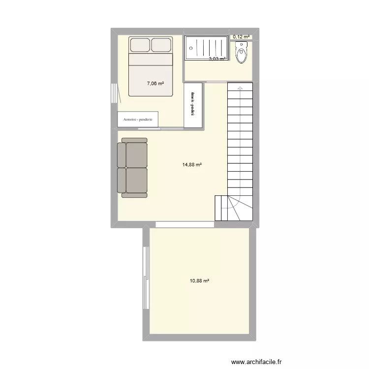 modif la motte. Plan de 5 Pièces et 36 m² modif la motte. Plan de 5 Pièces et 36 m²