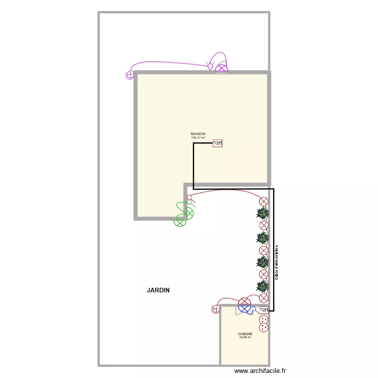 chantier christophe. Plan de 2 et 125 m² chantier christophe. Plan de 2 et 125 m²
