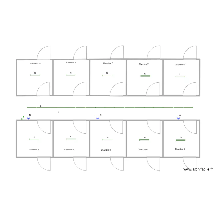 Chenil 1 unifilaire électricité. Plan de Chenil 1 unifilaire électricité. Plan de